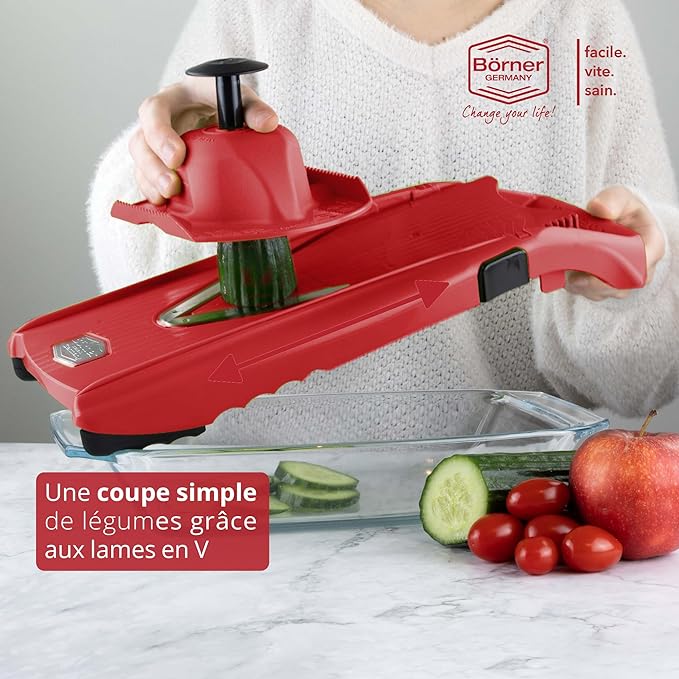 Börner V5 PowerLine Coupe-légumes Set 4 pcs. de base ( 🇫🇷.🇧🇪.🇨🇭.🇱🇺 Livraison gratuite)