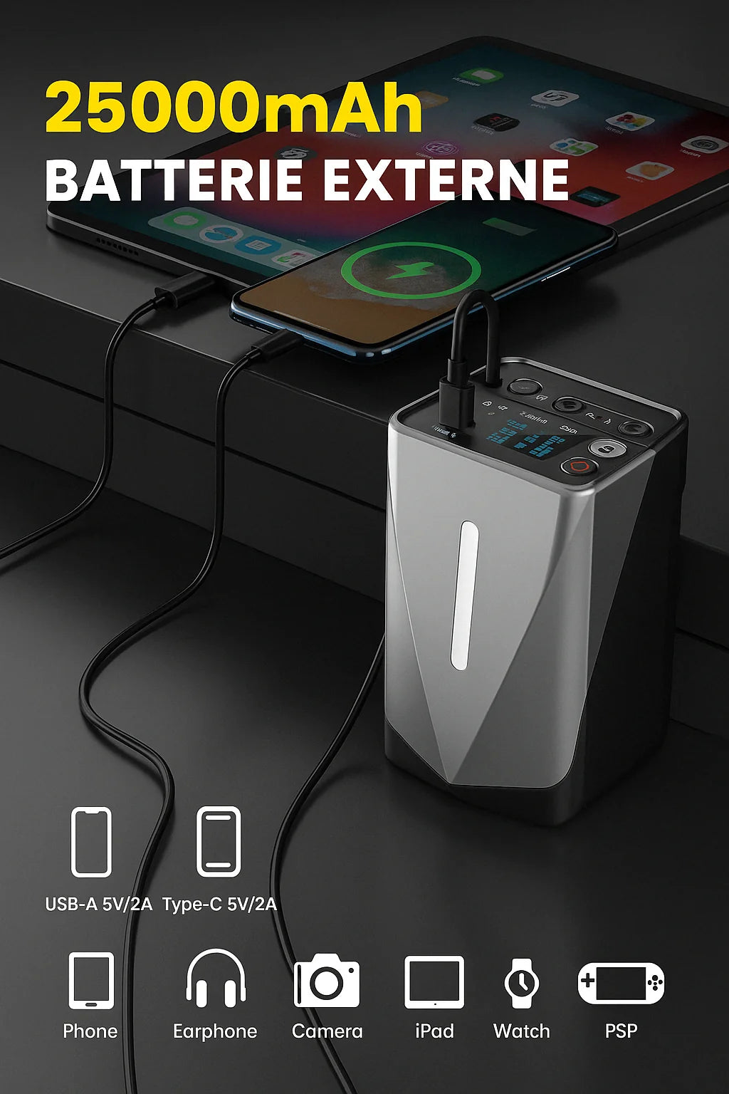 Démarreur de Voiture avec Compresseur Intégré 🟢 Offre Active